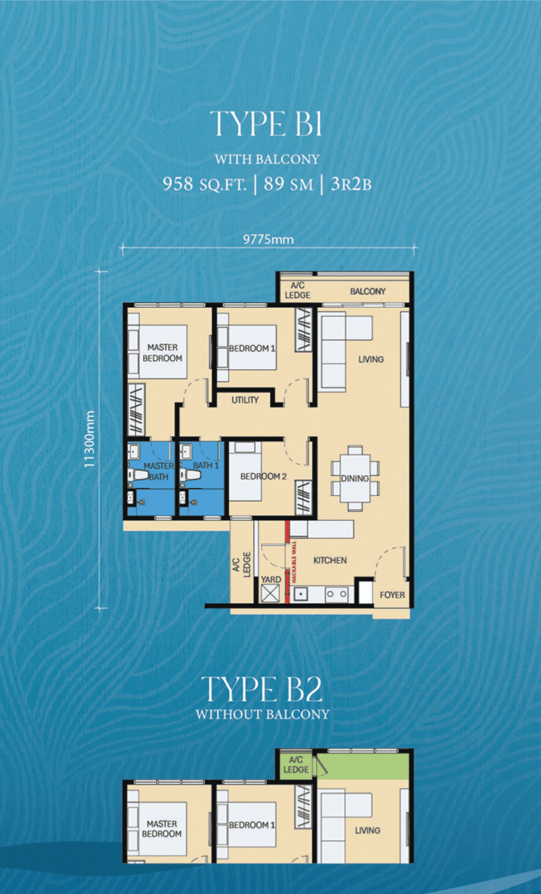 D'Evia Room Type B1/B2